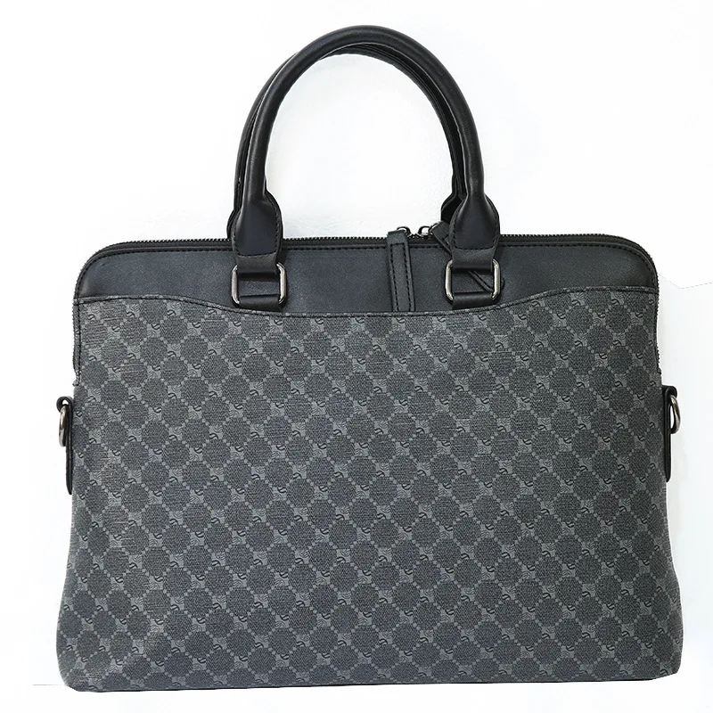 Business Style Plaid Crossbody Bag for Men