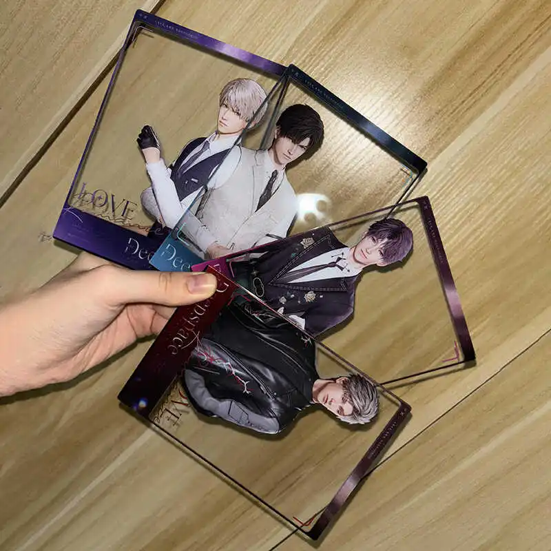 Красивая Акриловая Прозрачная открытка с аниме Love and Deepspace сильус Ксавье рафайель