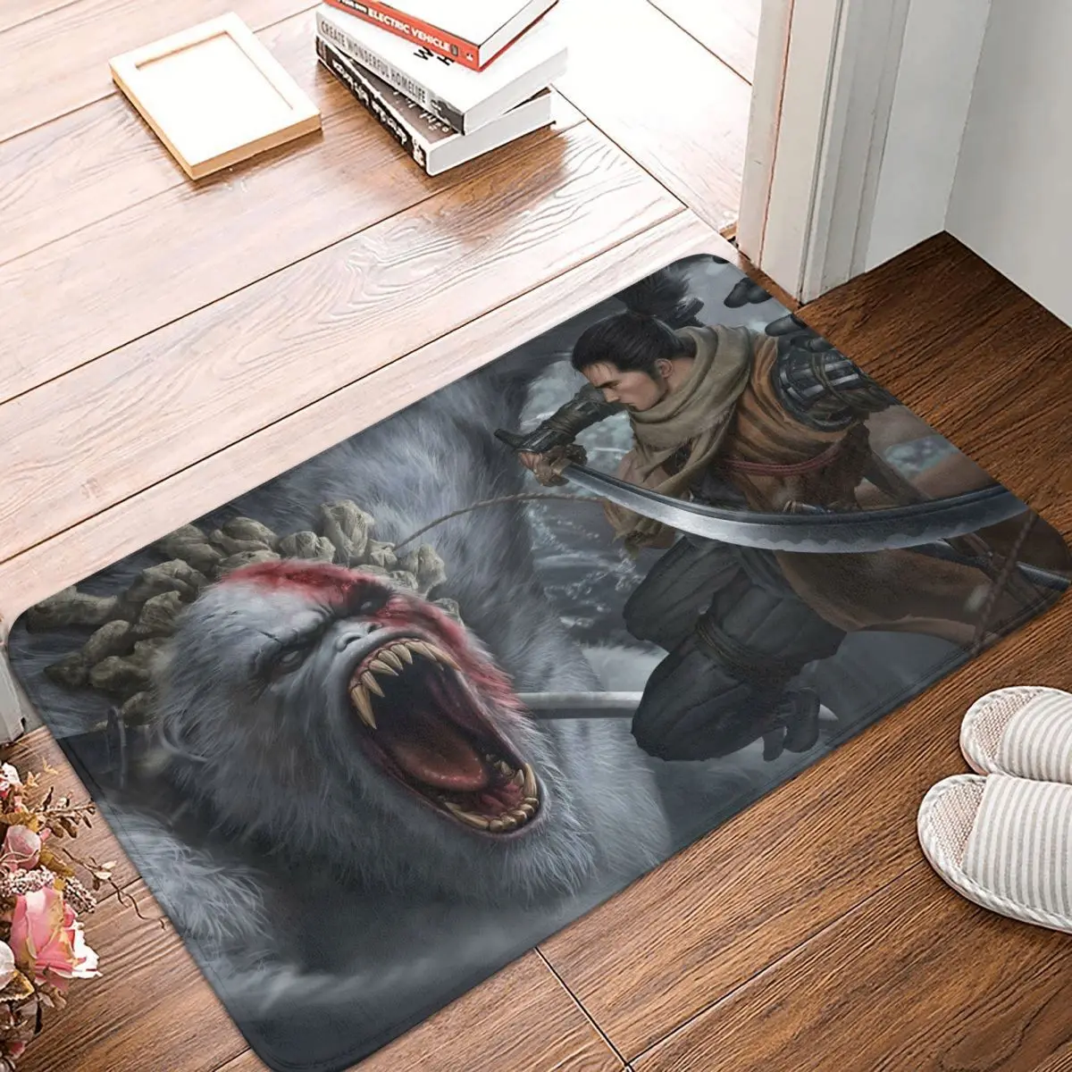 

Sekiro тени умирают дважды, Божественный налог, нескользящий Придверный коврик Guardian Ape, гостиная, кухонный коврик, уличный ковер, комнатный сов...