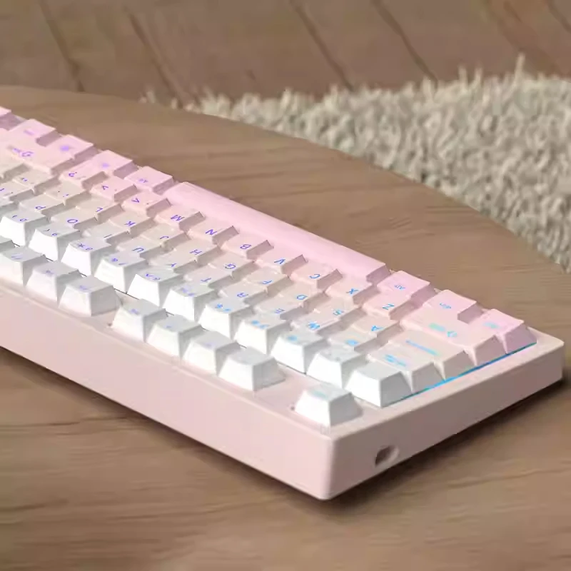 Сакура розовые колпачки для клавиш Double Shot PBT Cherry Profile Shine Through 130 переключателей MX