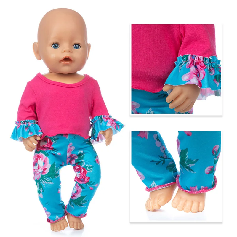 

2022 Meired Suit Doll Clothes Fit 17 inch 43cm Doll Clothes Born Baby Suit For Baby Birthday Fistival Gift