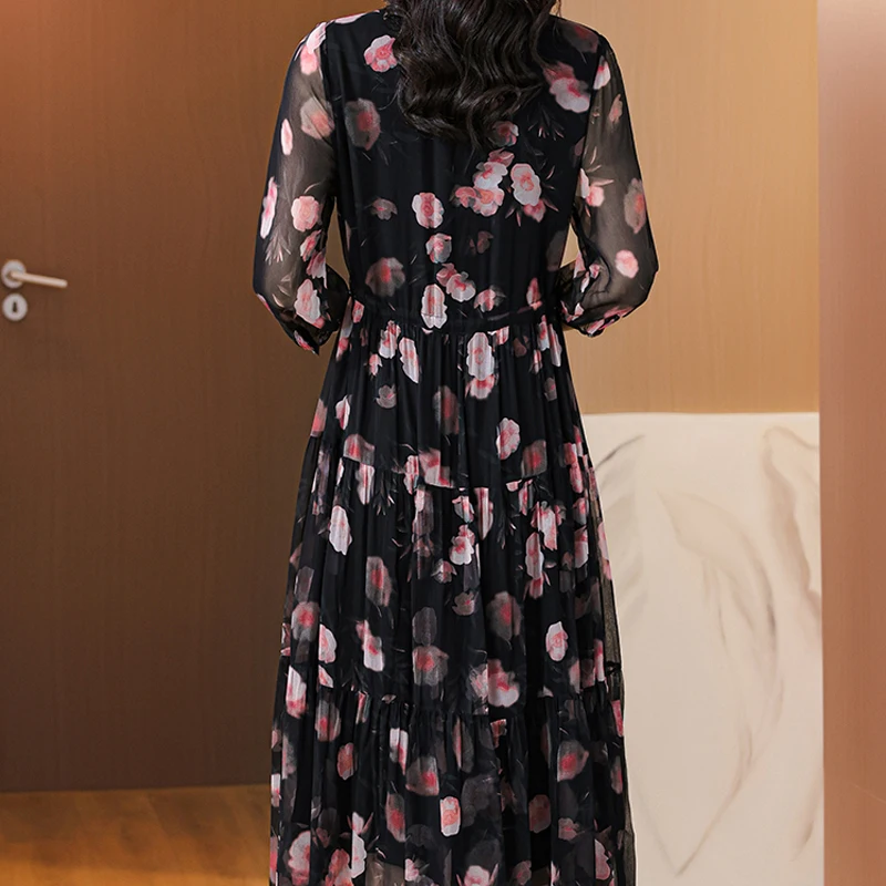 EVNISI женское платье из полиэстера и хлопка