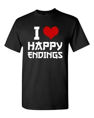

Смешной массажер-терапевт с надписью «I Love Happy Endings»
