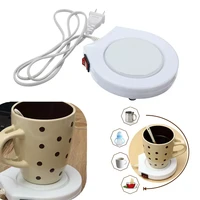 protable unique white electronic powered cup warmer heater pad coffee milk mug us plug