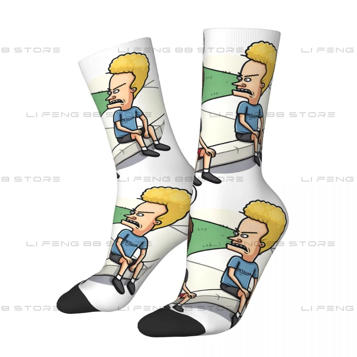 Мужские и женские носки Beavis с пуговицами новинка для улицы весенне-летние