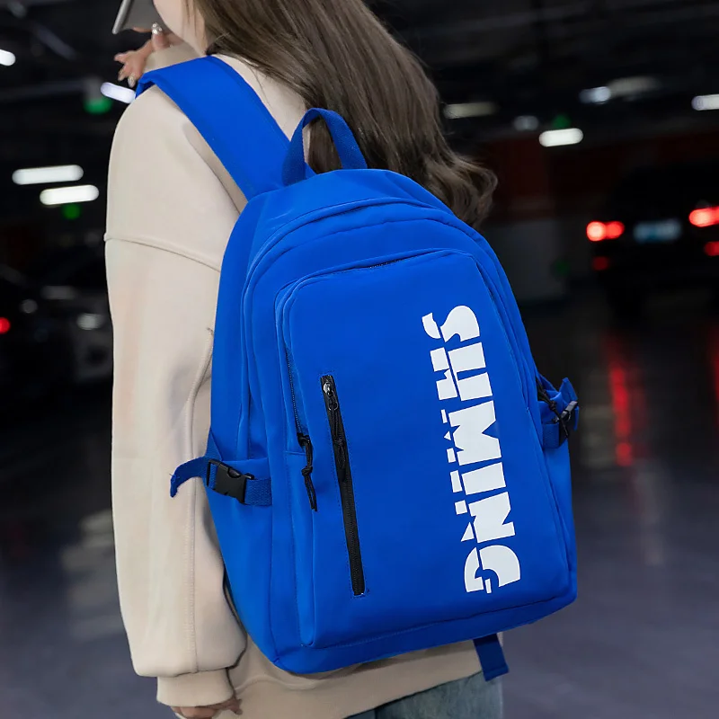 

New Product Unisex Large Capacity Student Backpack Casual Simple Japanese Style Boy Girl Schoolbag Nylon Waterproof Travel Bag