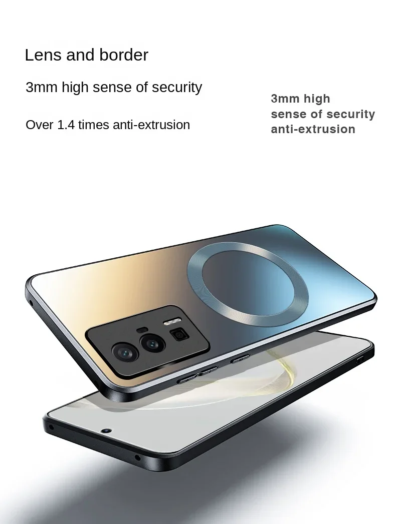 Для Xiaomi POCO F5 Pro Чехол Жесткий матовый магнитный защитный чехол с беспроводной