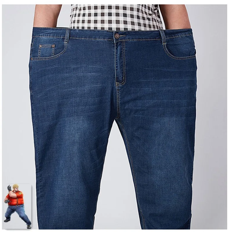 

Stretch Jeans Men 2020 Denim Mens Jean Homme 46 48 52 Plus Size Extra Large Loose Pants Blue Roupas Calca Masculina Modis Ropa