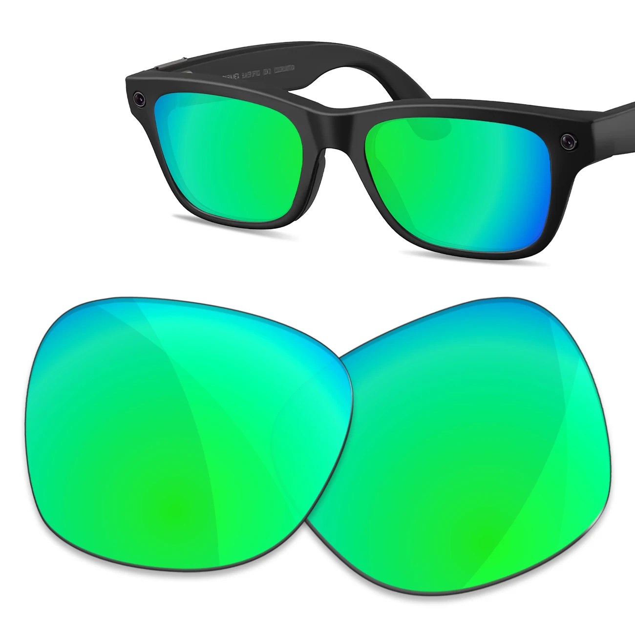 Фото Премиум-сменные линзы для Ray-Ban Meta Blayzer (Gen 2) RW7001, оправа 54 мм – устойчивы к царапинам и имеют 100% УФ-фильтр. №3
