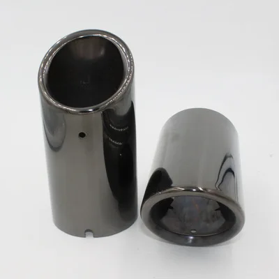 Автомобильный глушитель выхлопной трубы с черным хромированным покрытием из