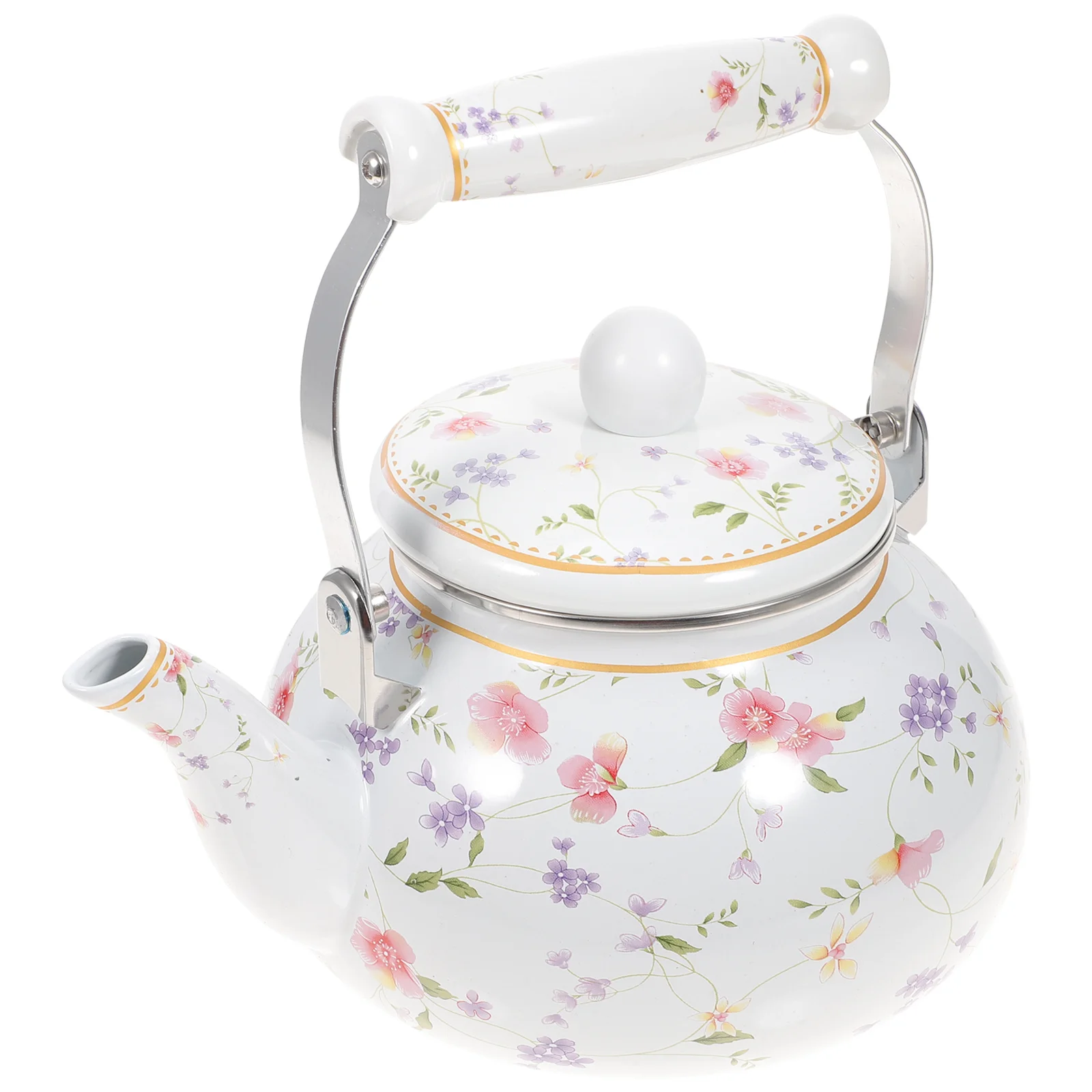

Delicate Enamel Teapot Household Tea Serving Pot Tea House Restaurant Teapot