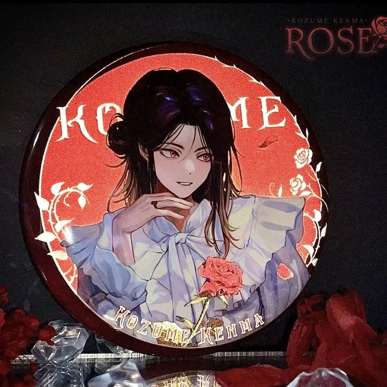Аниме Хайкю!! Kozume Kenma Косплэй 58 мм светоотражающий розовый свет значок подвеска