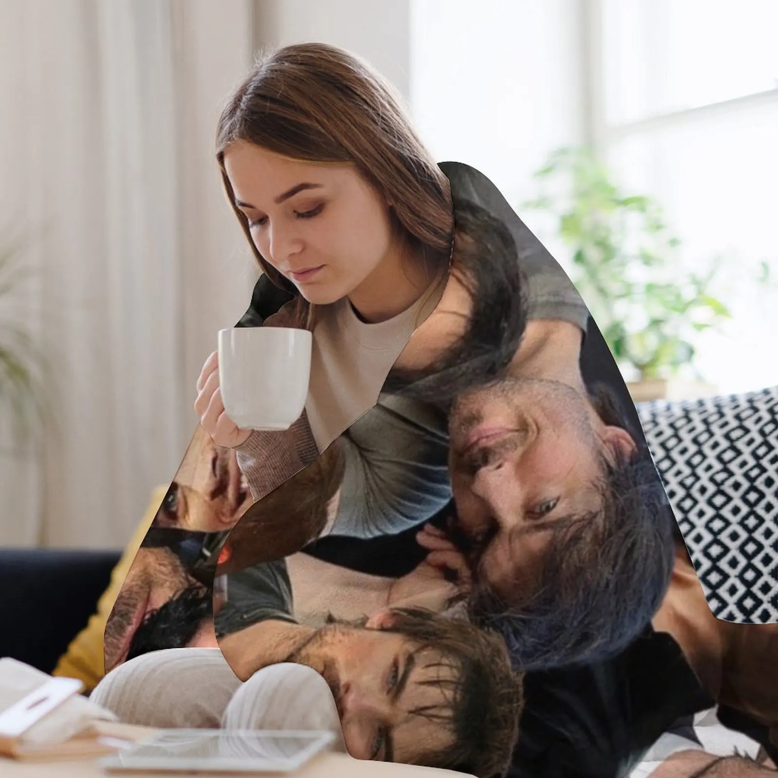 ian somerhalder фотоколлаж Плед Одеяло