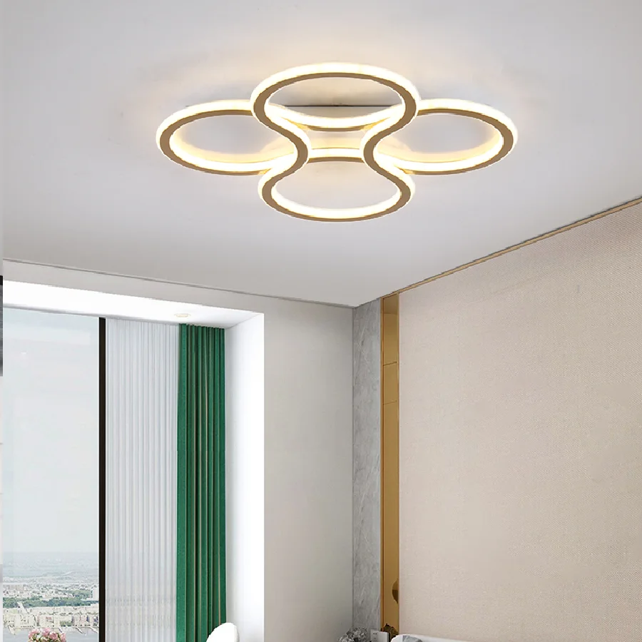 

Современные светодиодные потолочные светильники с поверхностным креплением, лампы для гостиной, кабинета, спальни, теплые комнатные освет...