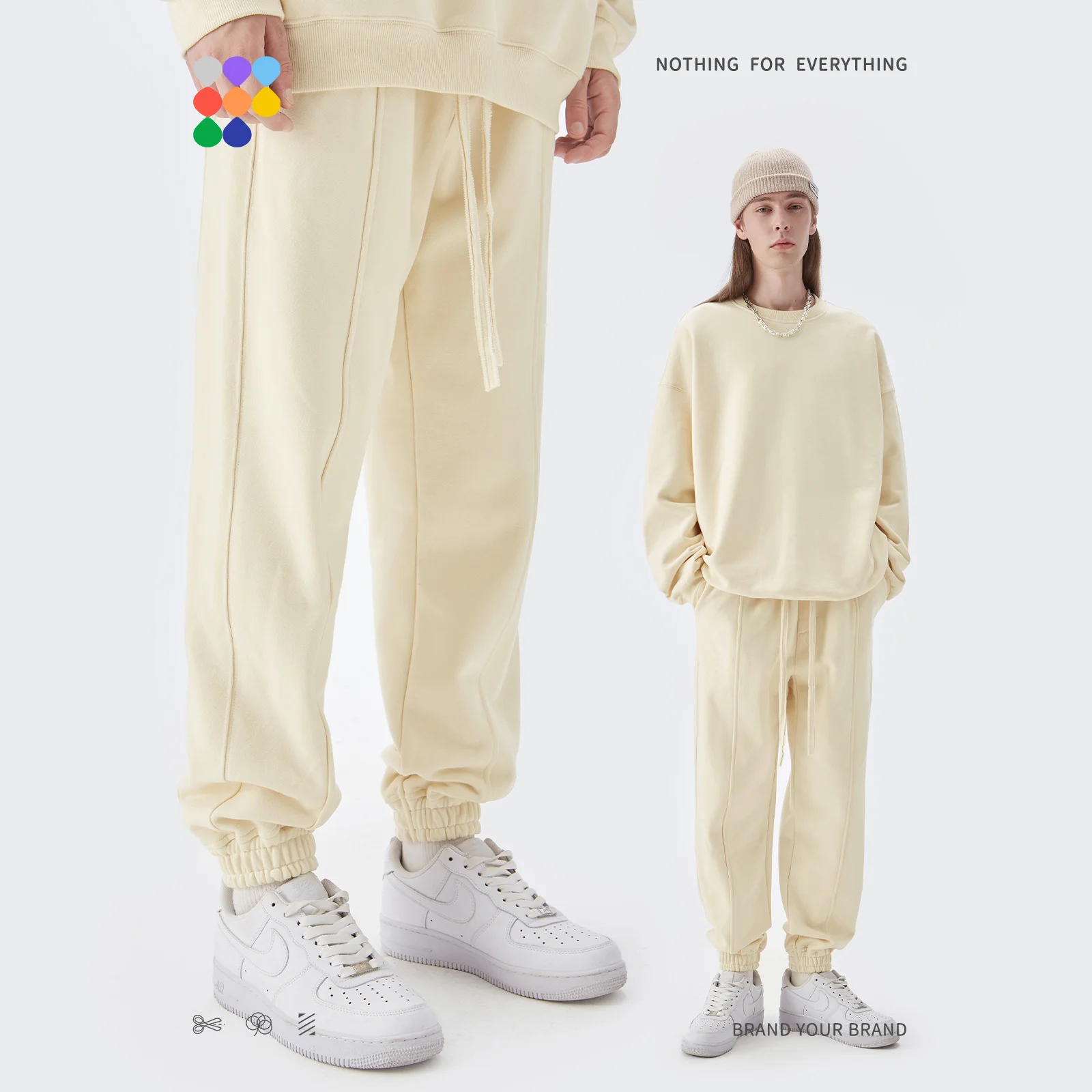 

460sm eavyweit Frenc Terry Sweatpant Unisex Trendy Leisure 100% Cotton Joer Pants Men Track Pant