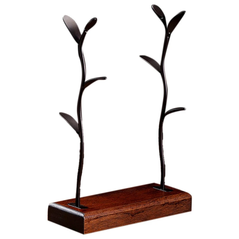 

Nordic Tree Shape Wooden Coffee Cup Stand Kitchen Tea Mug Hanging Storage Drain Rack Jewelry Organizer Decoration