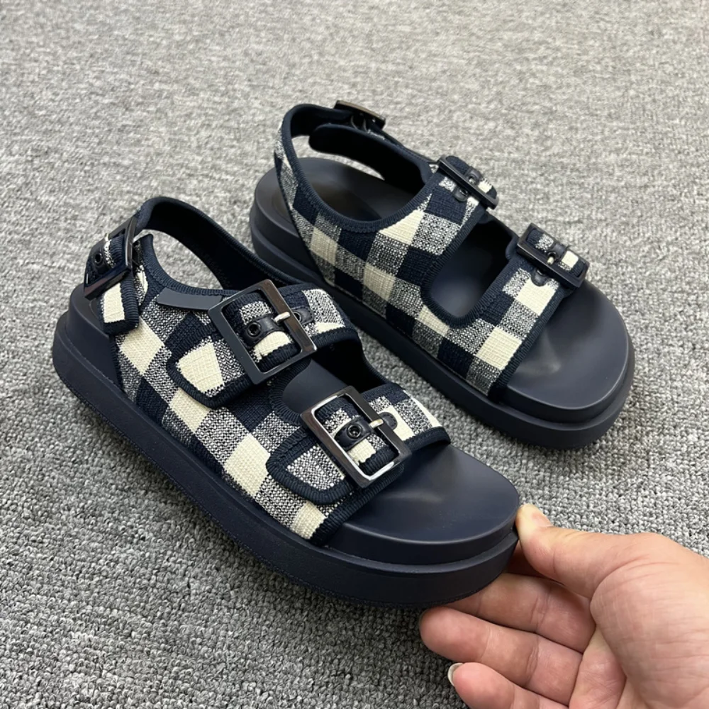 Summer Women's Flat Shoes Female Shoes Casual Soft Comfortable Slippers Ladies Shoes Thick Sole Outdoor Versatile