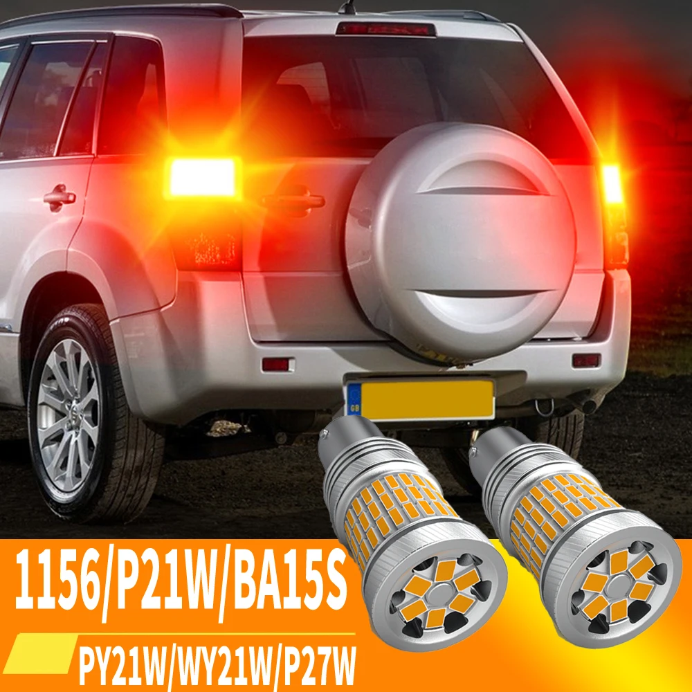 

2 шт., светодиодсветодиодный лампы 1156 BA15S P21W BAU15S PY21W 12496 T20 WY21W 7440 W21W