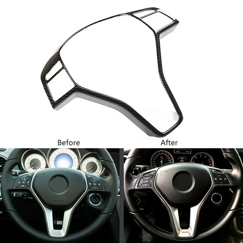 

Car Accessories Steering Wheel Frame Trim Cover Stickers For Mercedes Benz A B C E Cla Cls Gla Glk Class W176 W246 W204 W207