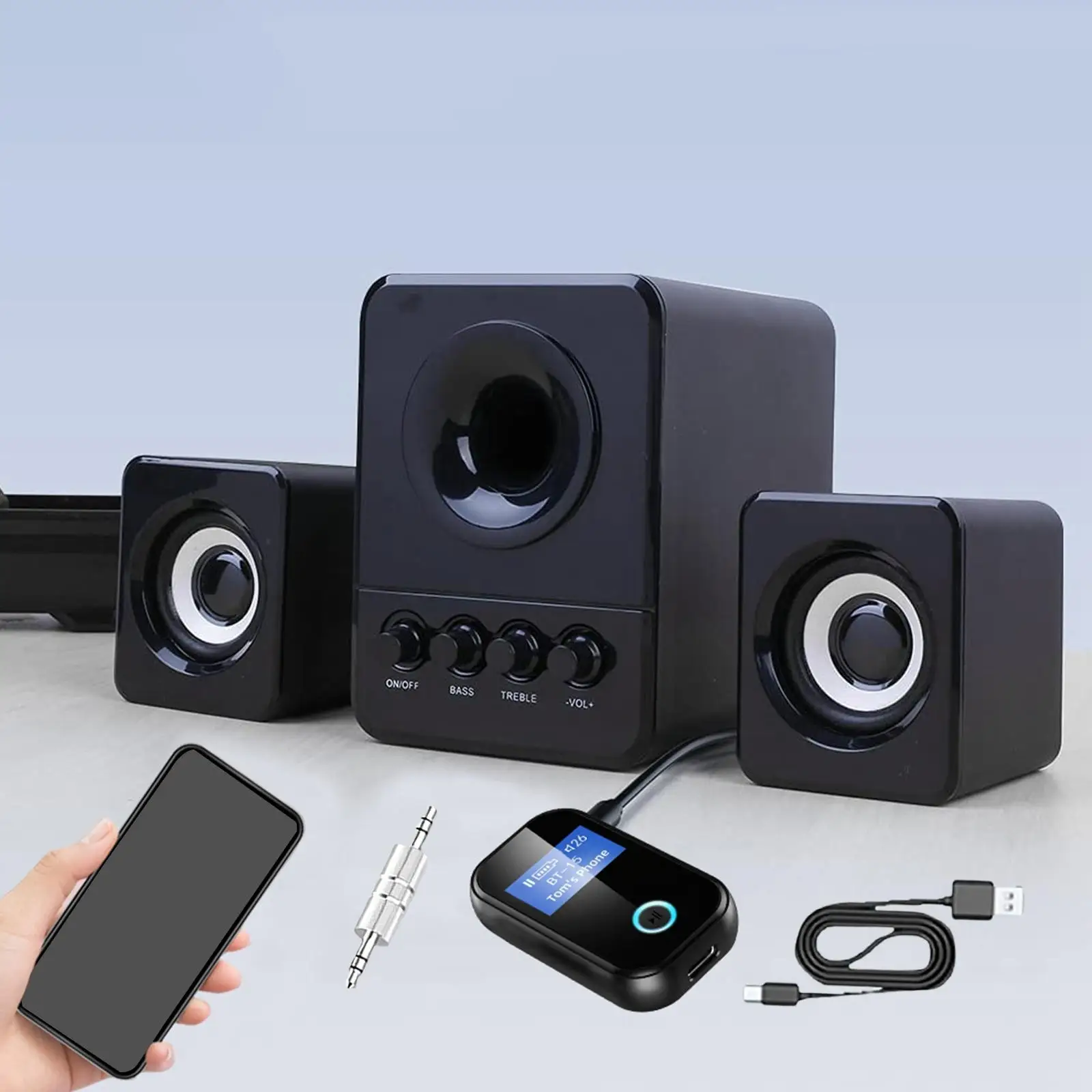 

Автомобильный приемник Bluetooth 5,0, Домашнее аудио, громкая связь