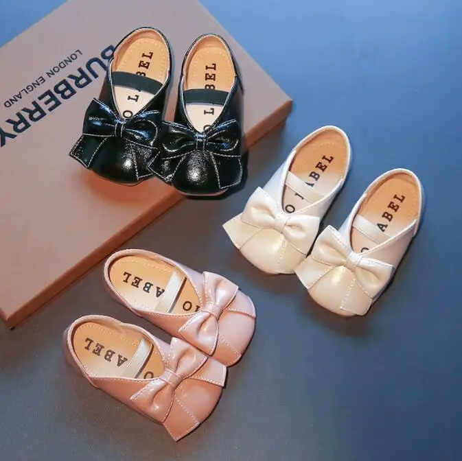 

Kids Shoes Princess Girls School Shoes White Black Children Leather Party Dress Flat Little Girls Shoes Baby Casual Sneakers