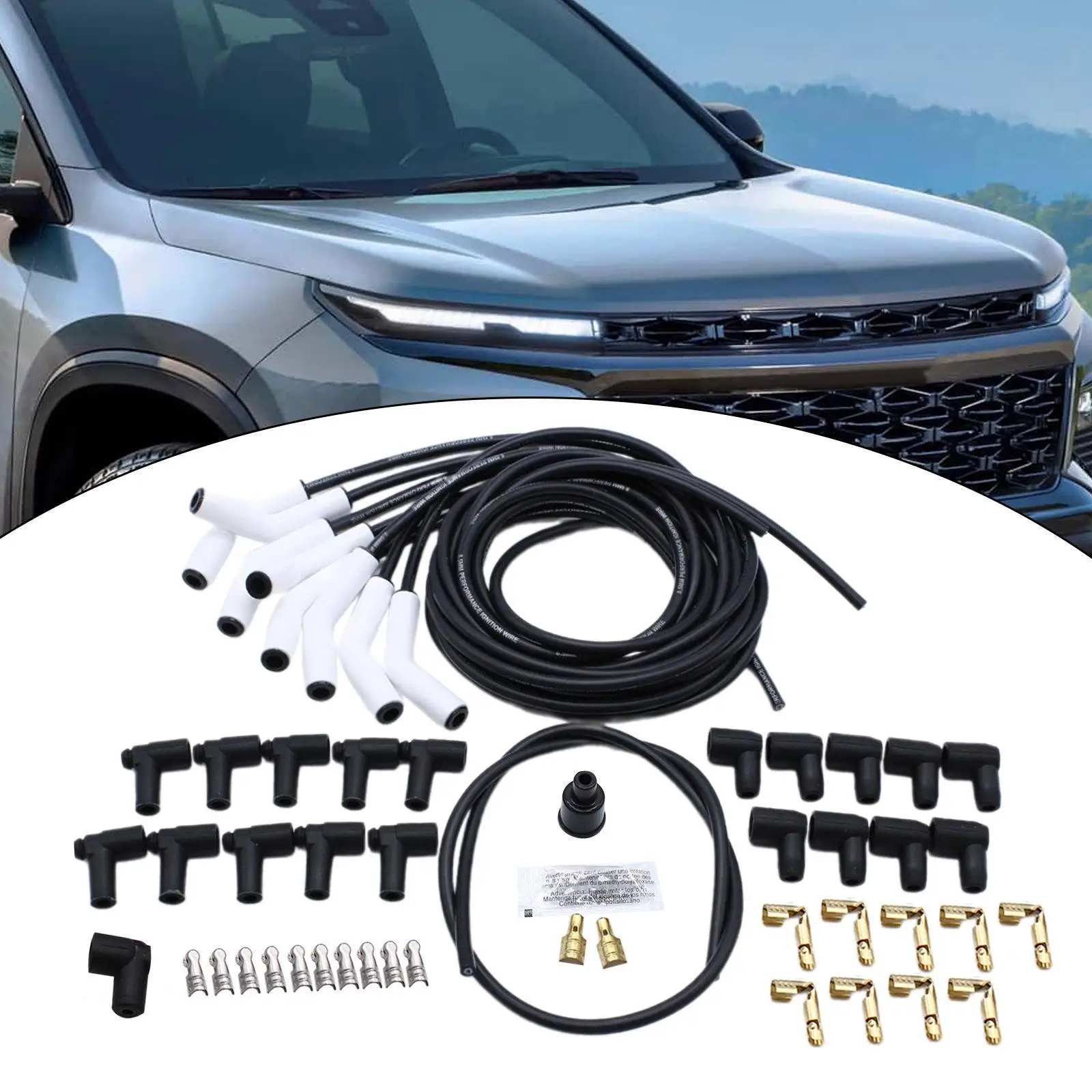 Универсальный набор проводов для свечей зажигания 9002C универсальные