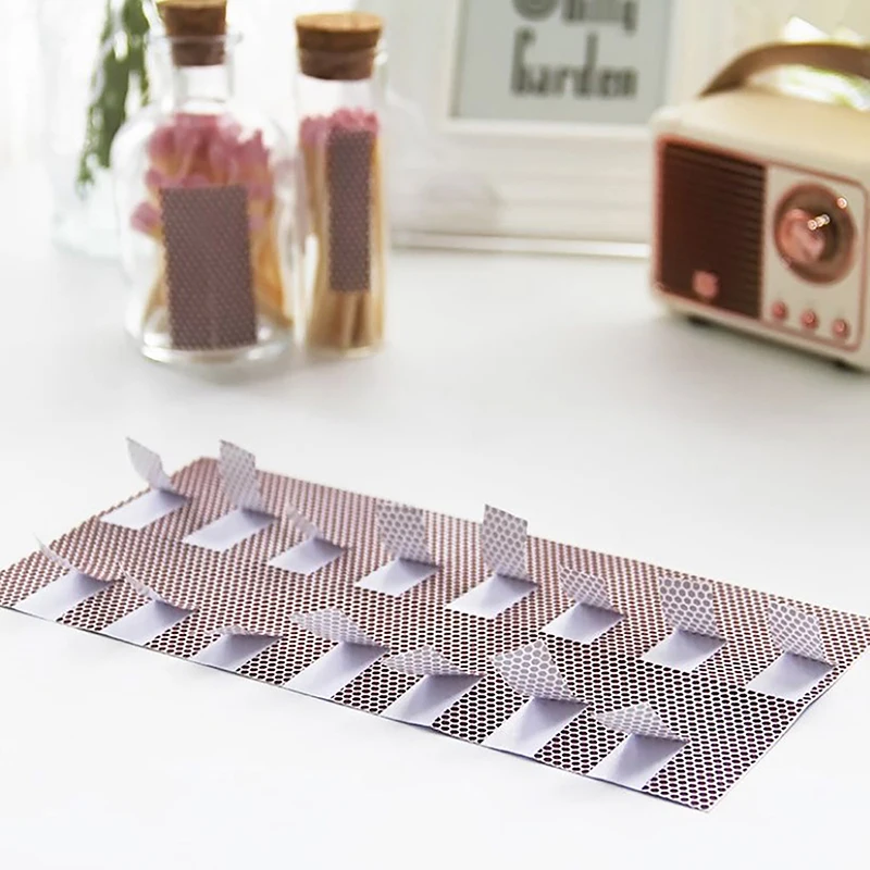 Страйки для спичек клейкие спички бумажная подставка пламени искусственные