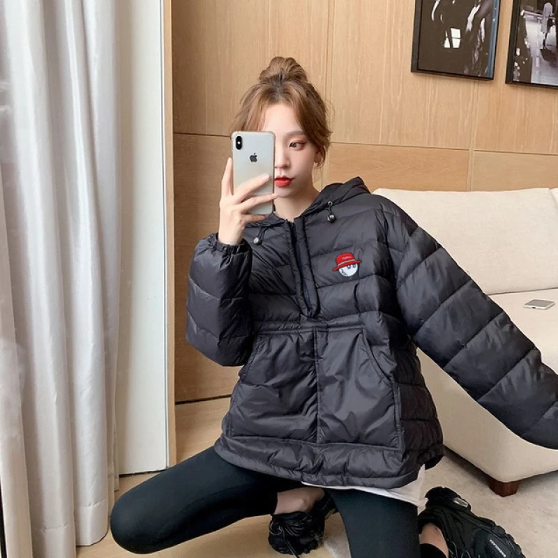 Women Golf Jackets Women's Golf Clothing 2022 Winter Hooded Cotton-padded Jacket Windbreak Women's Malbon Golf Wear Horse