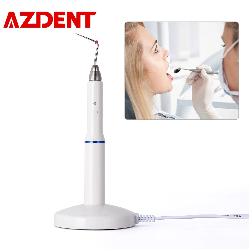 AZDENT 2022 Cordless Wireless Gutta Percha Endo Heated Pen Obturation System 2 Tips Endodontic Root Dentistry Instrument