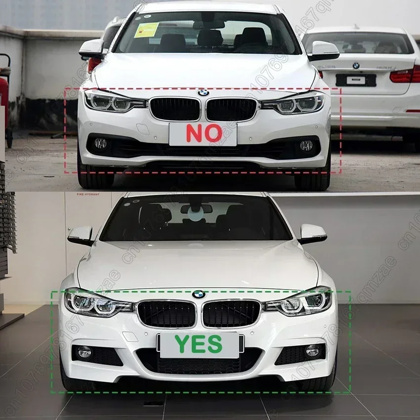 Для BMW 3 серии F30 F31 M Sport 2012-2018 черный автомобильный передний бампер спойлер