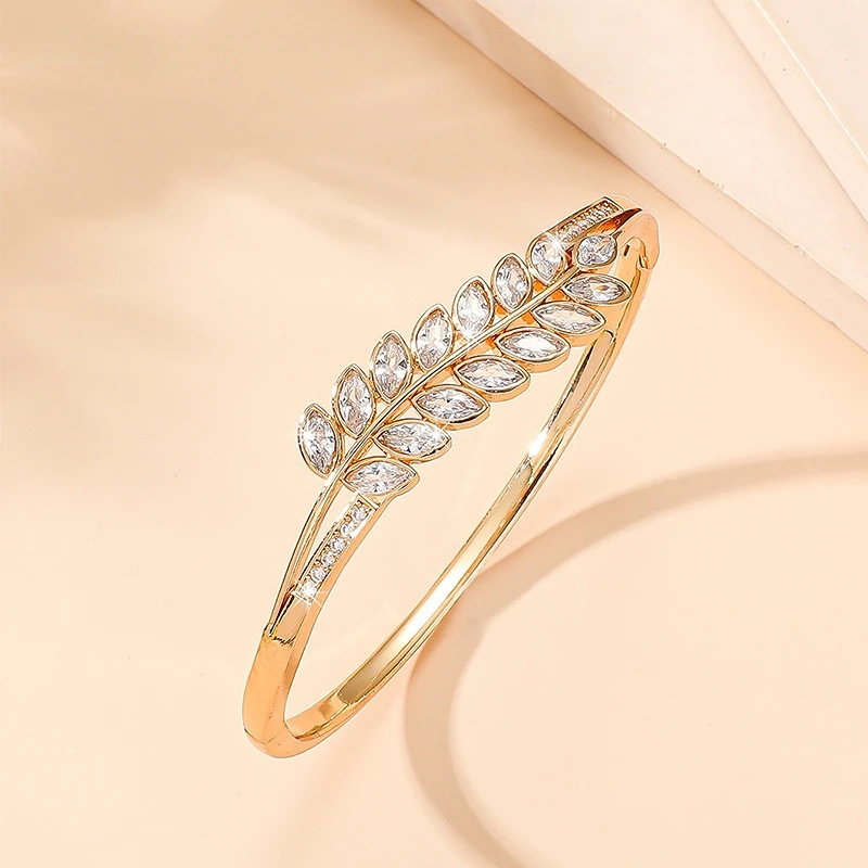

Trendy Fashion Fashion Wheat Ear Leaf Bracelet Cool Wind Bracelet Bracelet Bracelet Handwear
