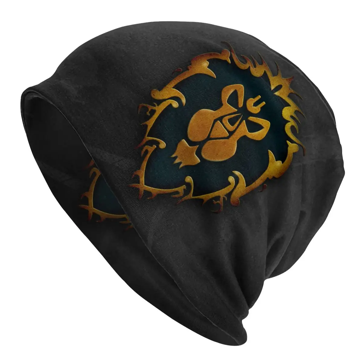 

World Of Warcraft Lion-Symbol Men Women Beanies Outdoor Ski Cap Double Layer Fabric Bonnet Hat