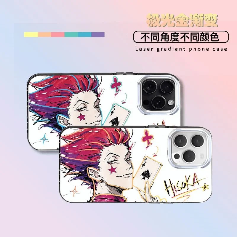 Фото Чехол для телефона HUNTER×HUNTER Hyskoa Morroh для iPhone 11 12 13 14 15 16 17 Pro Max Plus, стильный чехол с дизайном «Магический покер» №3