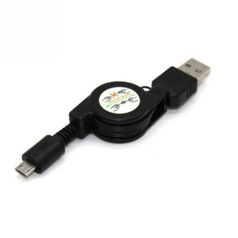 75 см Гибкий Выдвижной Кабель Micro USB A-USB 2 0 B штекер для синхронизации данных и