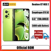 global rom realme gt neo 2 5g mobile phone snapdragon 870 64mp 5000mah 65w fast charge 6 62 amoled 120hz dc dimming nfc