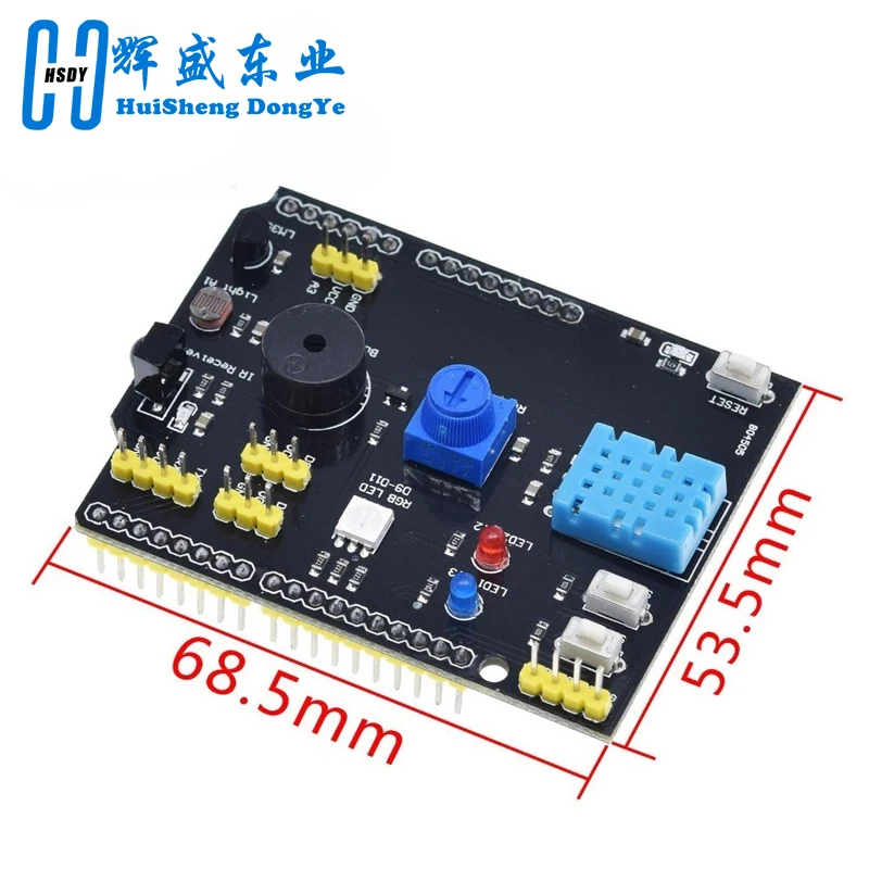 Плата датчика 9 в 1 многофункциональная расширения DHT11 LM35 температурная влажность