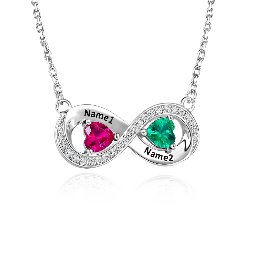 Ожерелье из серебра 925 пробы с именем по месяцу рождения |