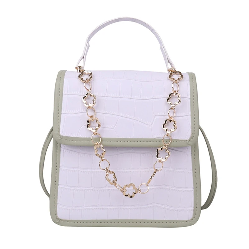 

Женская элегантная Дорожная сумка на цепочке, сумки через плечо из искусственной кожи, женская сумка с каменным узором