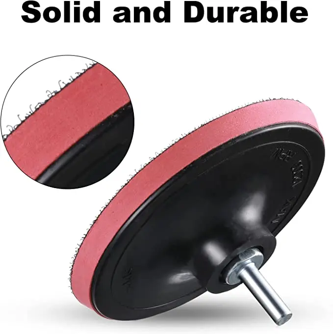 

10 Pieces Sandpaper Disk Sanding Discs Pad Kit M10 Shaft Plate Set