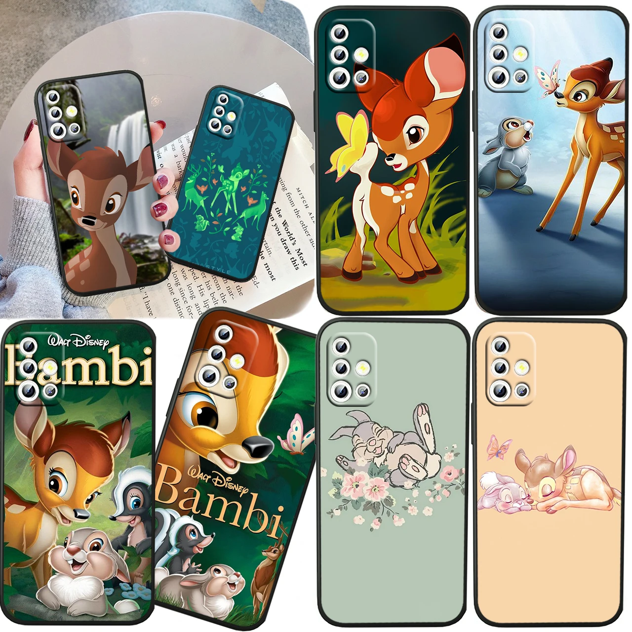 

Disney Bambi Cool For Samsung A04S A81 A91 A71 A51 A41 A31 A12 A21S A01 4G 5G Silicone Soft Black Phone Case