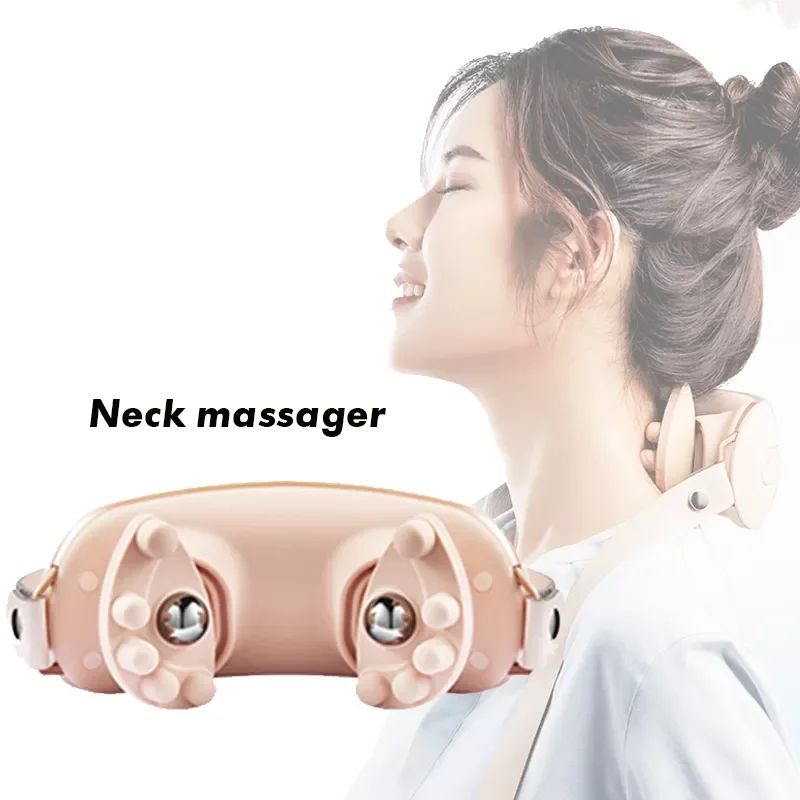 

Electric Neck Massager Shawl Kneading Fatigue Pain Relief Cervical Simulation Masajeador Acupressure Shiatsu Massager for Neck