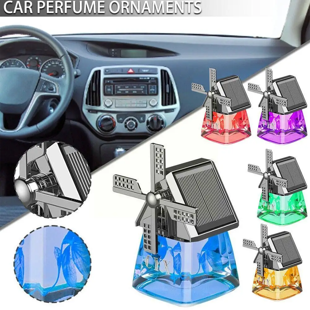 

Solar Energy Auto Instrument Panel Freshness Windmill Light Windmill Design Car Aromatherapy Durable Freshener Diff T9m1