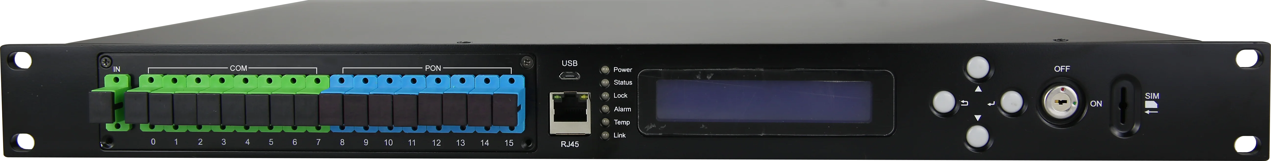 FTTH CATV GPON 1550nm EDFA 8-портовый 19dBm волоконно-оптический усилитель с WDM