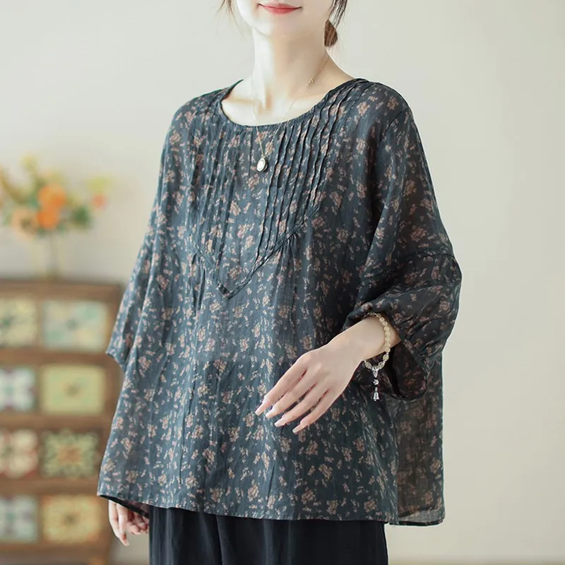 Женские Летние повседневные футболки Новое поступление 2024 винтажный стиль