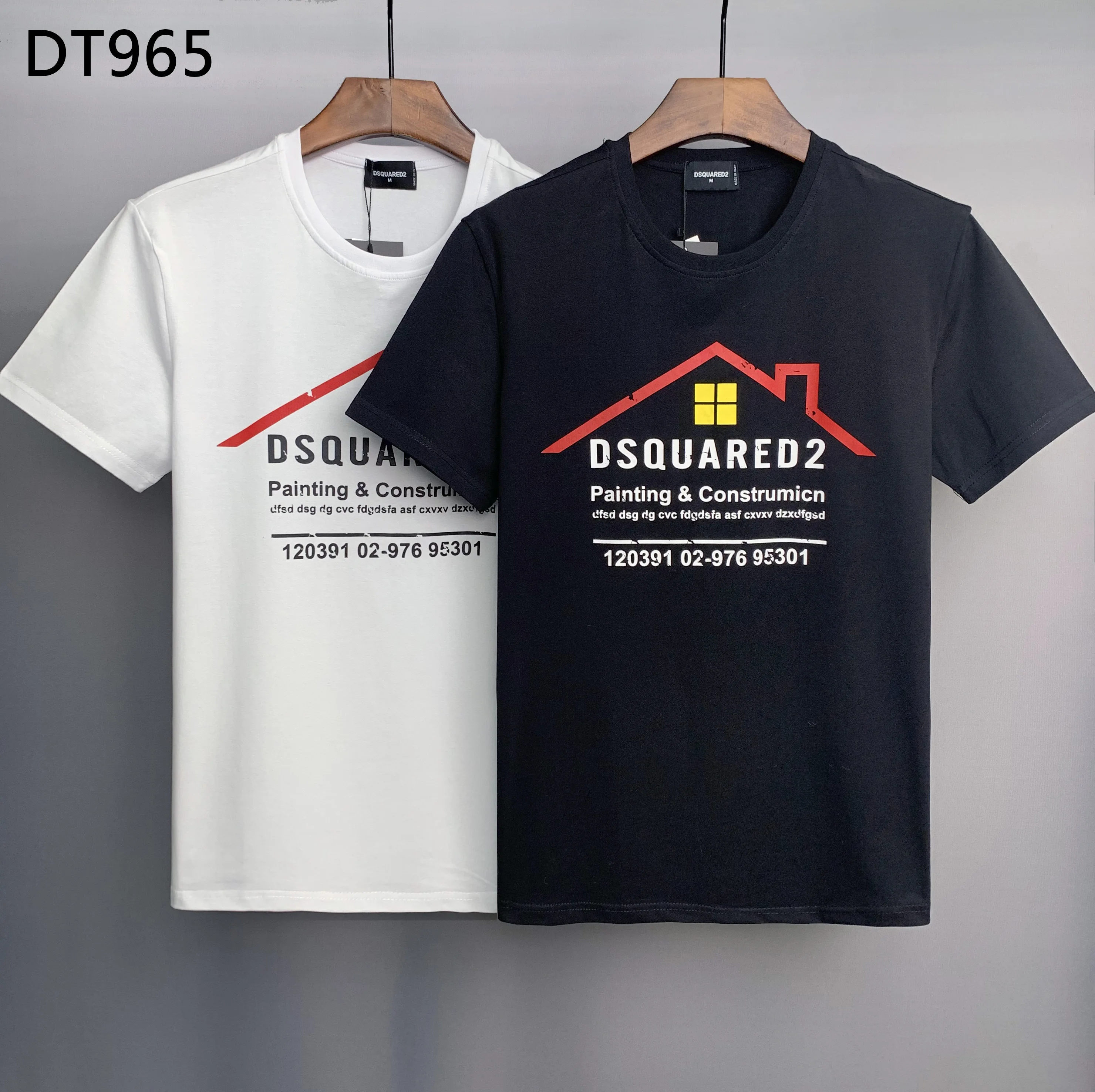 

Dsquared2 Summer New Men/Women 100% Cotton Letter Print Casual Fashion Trend Dsq2 Round Neck T-Shirt Boyfriend Gift DT965