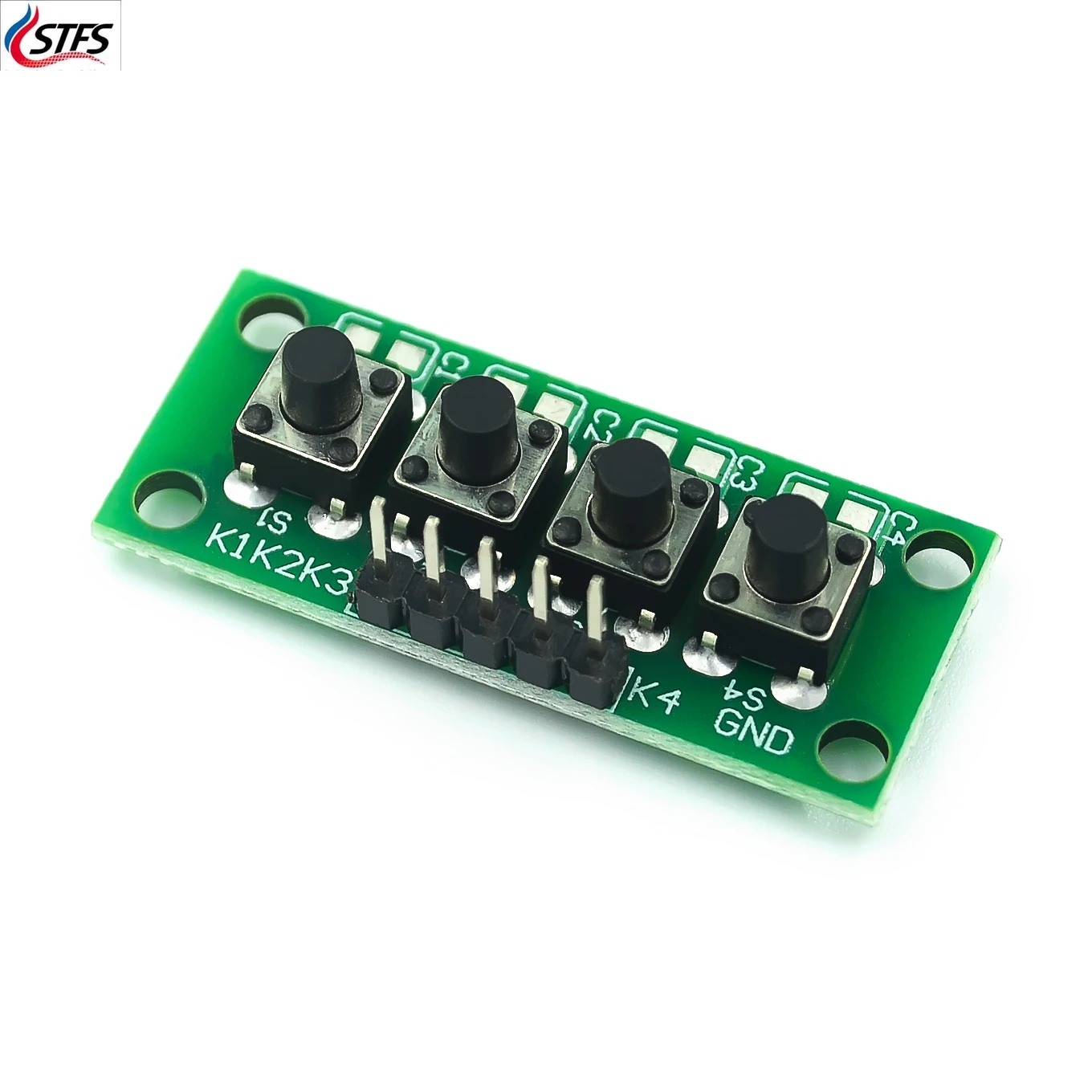 

DIY Kit 1x4 4 Independent Key Button Keypad Keyboard Module Mcu for Arduino Student Class Design Graduation Project Experiment