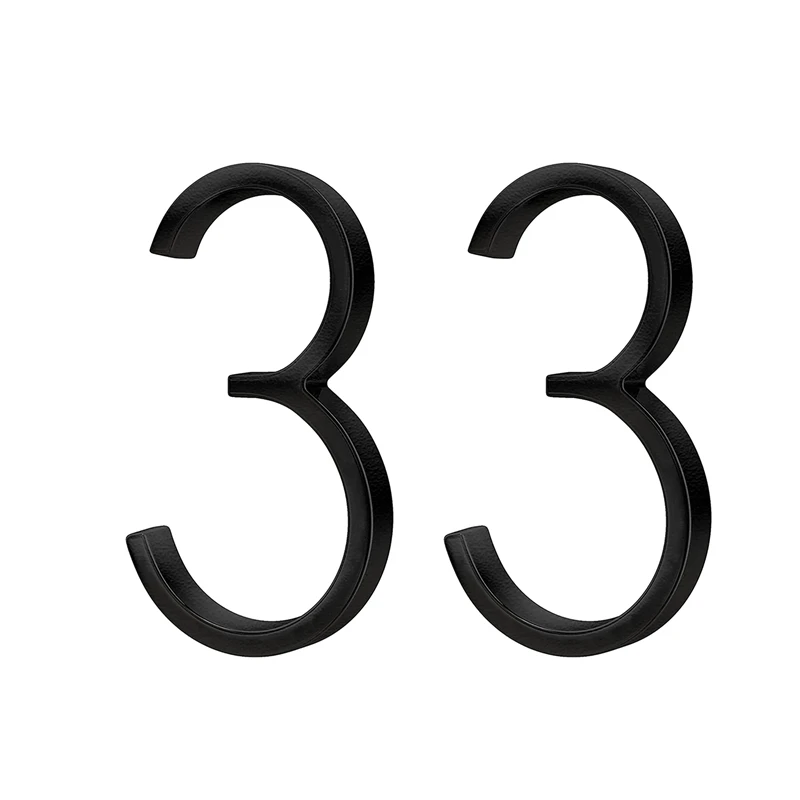 

2X Stainless Steel Floating House Numbers, Metal House Numbers For Outside Modern, Garden Door Mailbox Decor Numbers (3)