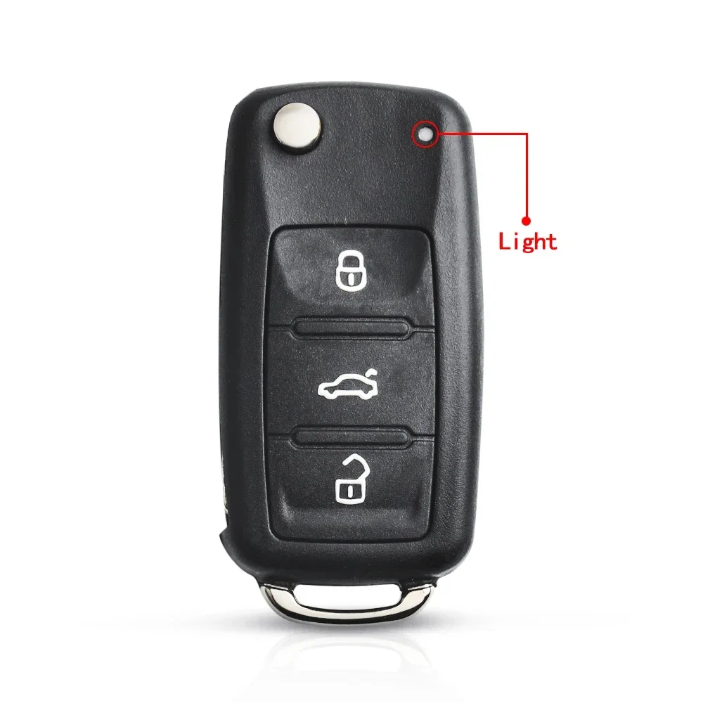 

Чехол KEYYOU для ключа Volkswagen VW Golf 4 5 6 7 Jetta Passat CC Tiguan Polo Beetle Skoda Fob 2/3, 8 шт.