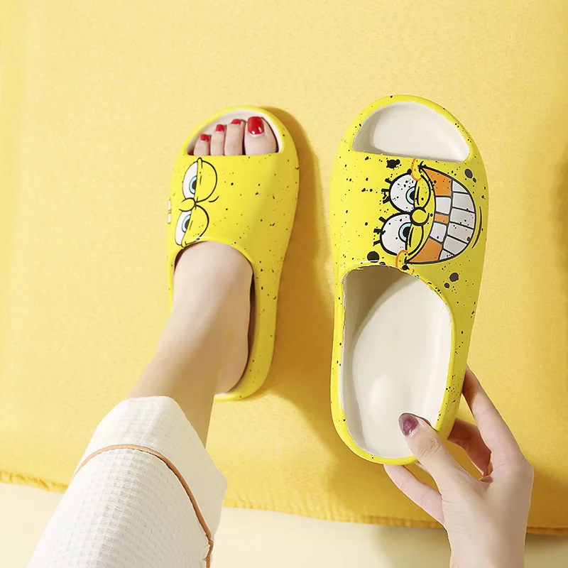 

SpongeBob SquarePants Cartoon Boys and Girls Cute Soft Bottom Non-slip Household Casual Bathroom Slippers