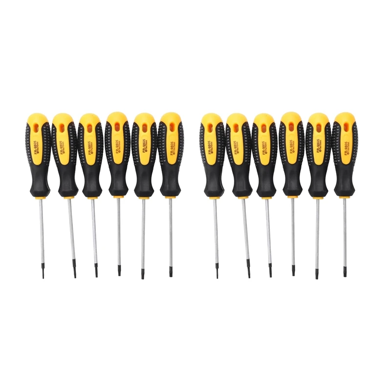 

2Set Cr-V Torx Screwdriver Set With Hole Magnetic T5-T10 Screw Driver Set Kit For Telephone Repair Hand Tool Set